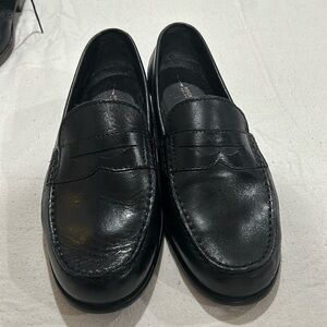 Rockport trutech Black Leather Loafers Size 10.5W
